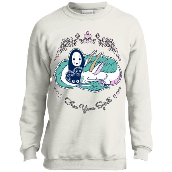 Spirited Away – No Face and Haku Dragon Sweatshirt for Kid Ghibli Store ghibli.store