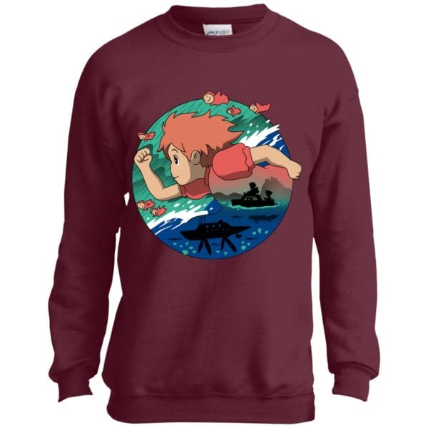 Ponyo’s Journey Sweatshirt for Kid Ghibli Store ghibli.store