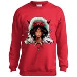 Mononoke: The Wolf Princess Sweatshirt for Kid Ghibli Store ghibli.store