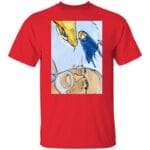 The Heron and Hayao Miyazaki T Shirt Ghibli Store ghibli.store
