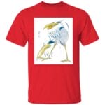 The Boy and The Heron – The Heron Sketch T Shirt Ghibli Store ghibli.store
