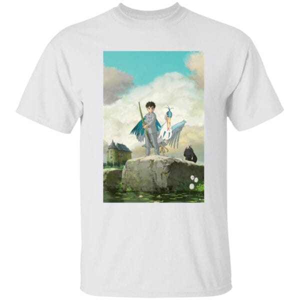 The Boy, The Heron and Grand Uncle T Shirt for Kid Ghibli Store ghibli.store