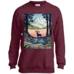 Princess Mononoke – Shishigami Day Time Landscape Sweatshirt for Kid Ghibli Store ghibli.store