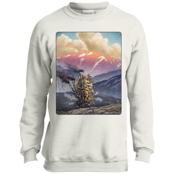 Howl’s Moving Castle Landscape Sweatshirt for Kid Ghibli Store ghibli.store