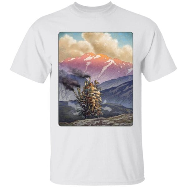 Howl’s Moving Castle Landscape T Shirt for Kid Ghibli Store ghibli.store