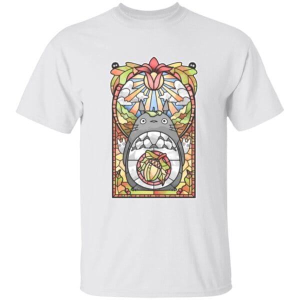 Totoro Stained Glass Art T Shirt for Kid Ghibli Store ghibli.store