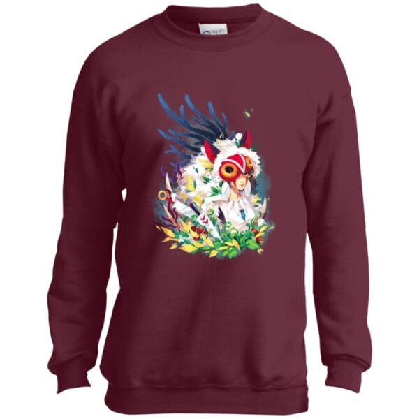 Princess Mononoke Colorful Portrait Sweatshirt for Kid Ghibli Store ghibli.store