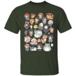 Ghibli Characters Cute Chibi Collection T Shirt for Kid Ghibli Store ghibli.store