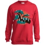 Tree Spirits by the Red Moon Sweatshirt for Kid Ghibli Store ghibli.store