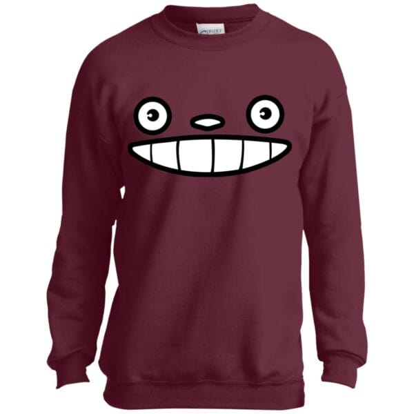 My Neighbor Totoro Face Sweatshirt for Kid Ghibli Store ghibli.store