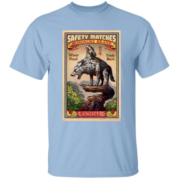 Princess Mononoke and The Wolf on Top T Shirt for Kid Ghibli Store ghibli.store
