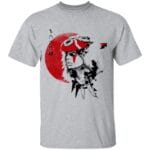 Princess Mononoke and the Red Moon T Shirt for Kid Ghibli Store ghibli.store