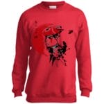 Princess Mononoke and the Red Moon Sweatshirt for Kid Ghibli Store ghibli.store