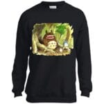 Totoro in Jungle Water Color Sweatshirt for Kid Ghibli Store ghibli.store
