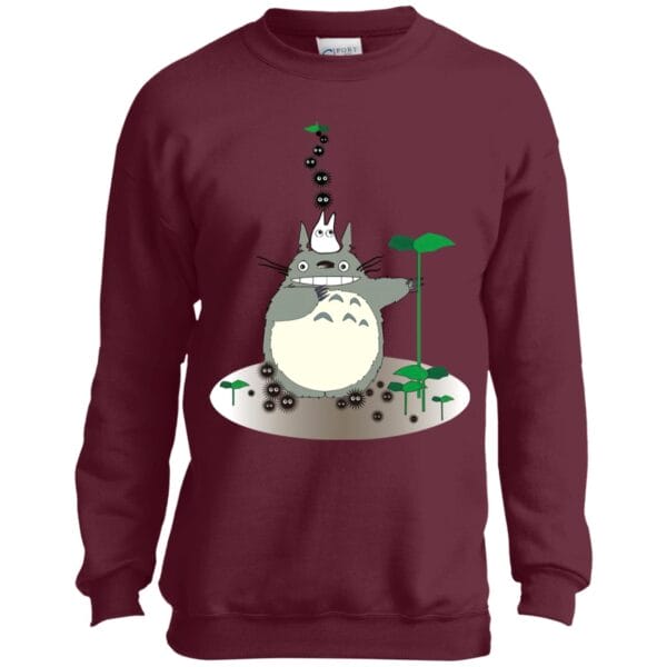 Totoro and the Sootballs Sweatshirt for Kid Ghibli Store ghibli.store