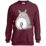 Totoro and the little girl Sweatshirt for Kid Ghibli Store ghibli.store