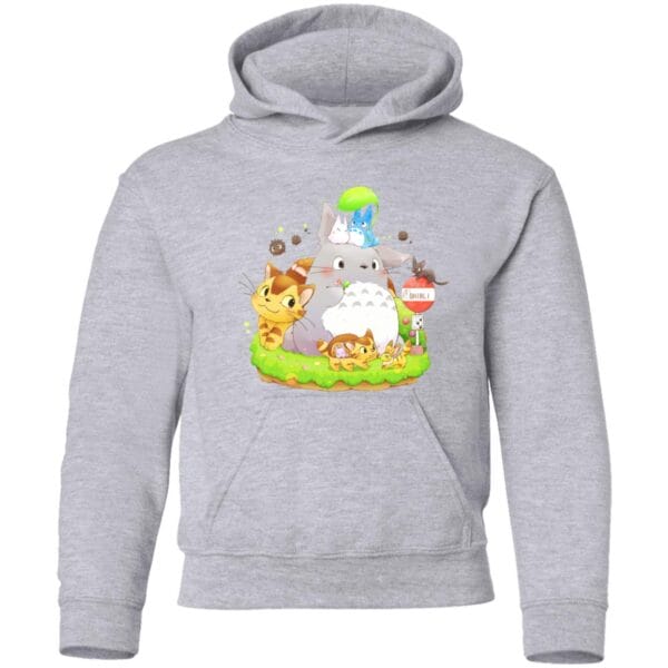 Totoro Family and The Cat Bus Sweatshirt for Kid Ghibli Store ghibli.store