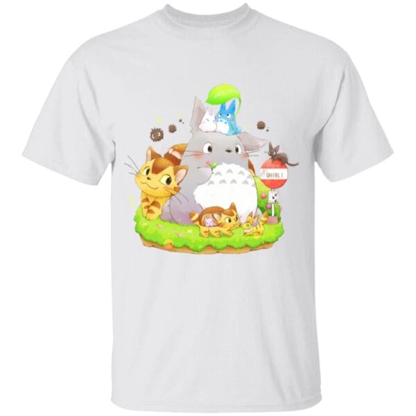 Totoro Family and The Cat Bus T Shirt for Kid Ghibli Store ghibli.store