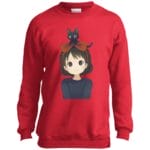 Kiki and Jiji Fanart Sweatshirt for Kid Ghibli Store ghibli.store