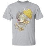 Mini Totoro and the Leaves T Shirt for Kid Ghibli Store ghibli.store
