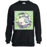 Sleeping Totoro with Umbrella Sweatshirt for Kid Ghibli Store ghibli.store