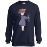 Kiki Hugging Jiji Sweatshirt for Kid Ghibli Store ghibli.store