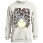 Totoro and Flowers Fanart Sweatshirt for Kid Ghibli Store ghibli.store