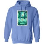 Mononoke Hime and The Shishigami Poster Hoodie Ghibli Store ghibli.store