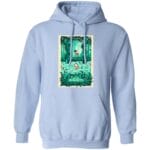 Mononoke Hime and The Shishigami Poster Hoodie Ghibli Store ghibli.store