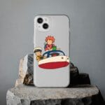 Ponyo and Sosuke on the Boat iPhone Cases Ghibli Store ghibli.store