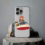 Ponyo and Sosuke on the Boat iPhone Cases Ghibli Store ghibli.store