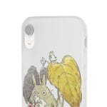 Mini Totoro and the Leaves iPhone Cases Ghibli Store ghibli.store