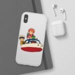 Ponyo and Sosuke on the Boat iPhone Cases Ghibli Store ghibli.store