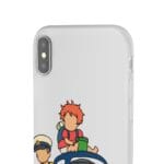 Ponyo and Sosuke on the Boat iPhone Cases Ghibli Store ghibli.store