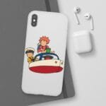 Ponyo and Sosuke on the Boat iPhone Cases Ghibli Store ghibli.store