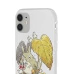 Mini Totoro and the Leaves iPhone Cases Ghibli Store ghibli.store