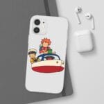 Ponyo and Sosuke on the Boat iPhone Cases Ghibli Store ghibli.store