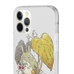 Mini Totoro and the Leaves iPhone Cases Ghibli Store ghibli.store