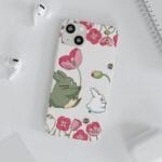 The Mini Totoro and Flowers iPhone Cases Ghibli Store ghibli.store