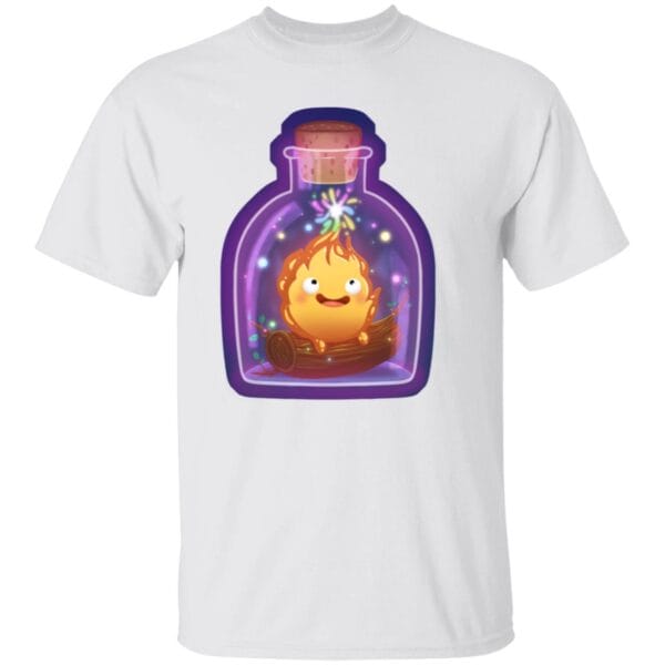 How’s Moving Castle – Calcifer in the Bottle T Shirt Ghibli Store ghibli.store