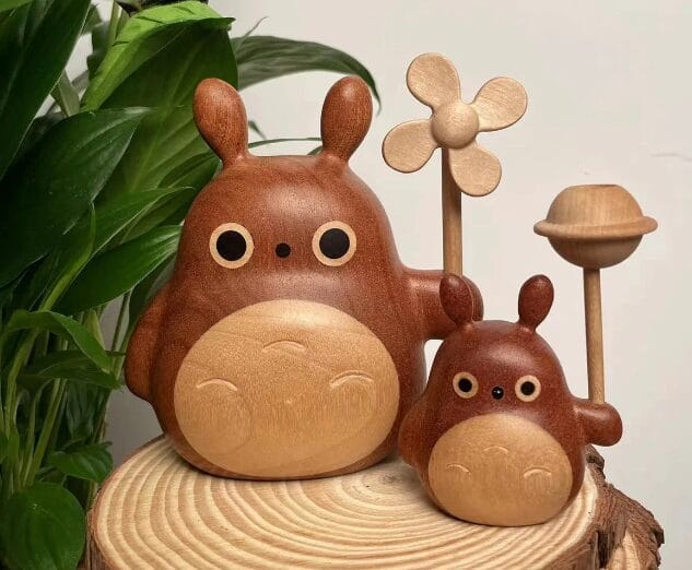 b*7様 トトロ 木製風カート オーナメント My Neighbor Totoro Handcrafted Wooden Ornament - Ghibli Store