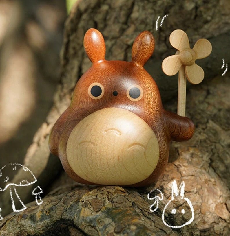 My Neighbor Totoro Handcrafted Wooden Ornament - Ghibli Store