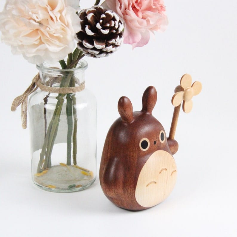 My Neighbor Totoro Handcrafted Wooden Ornament - Ghibli Store