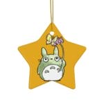 Totoro with Butterfly Cute Drawing  Ceramic Ornament Ghibli Store ghibli.store