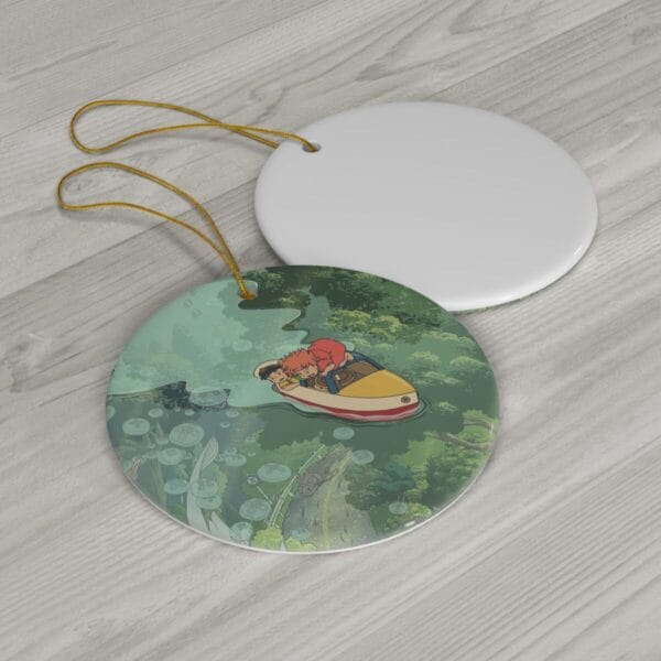 Ponyo and Sosuke’s Adventure Ceramic Ornament Ghibli Store ghibli.store