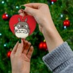 Totoro Eating Turnip Ceramic Ornament Ghibli Store ghibli.store