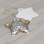 Totoro Stained Glass Art Ceramic Ornament Ghibli Store ghibli.store