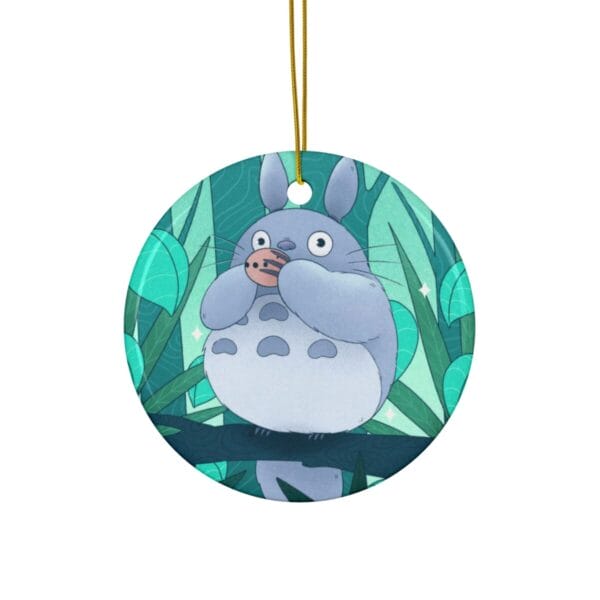 Totoro on the Spinning Top Ceramic Ornament Ghibli Store ghibli.store