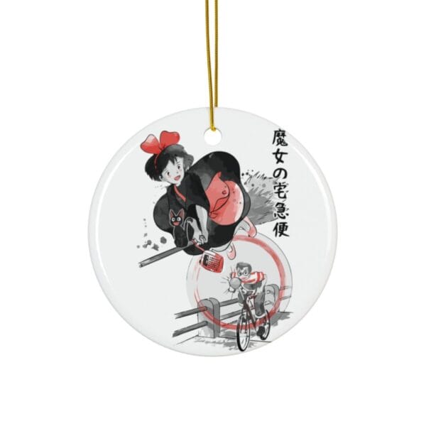 Kiki’s Delivery Service – Kiki & Tombo Ceramic Ornament Ghibli Store ghibli.store