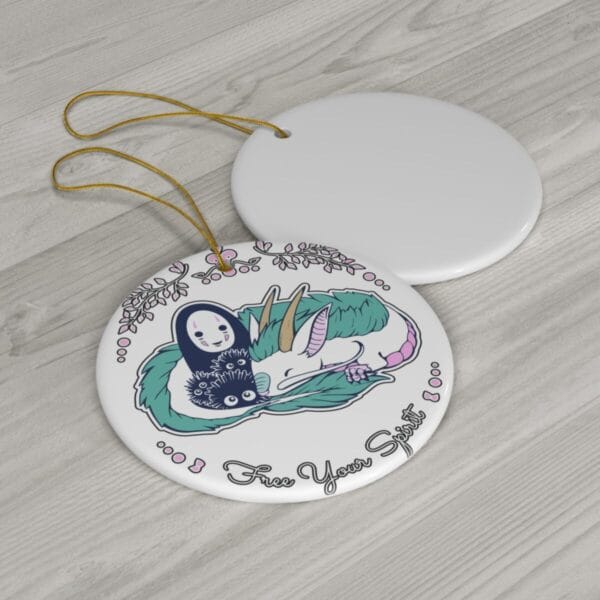 Spirited Away – No Face and Haku Dragon Ceramic Ornament Ghibli Store ghibli.store